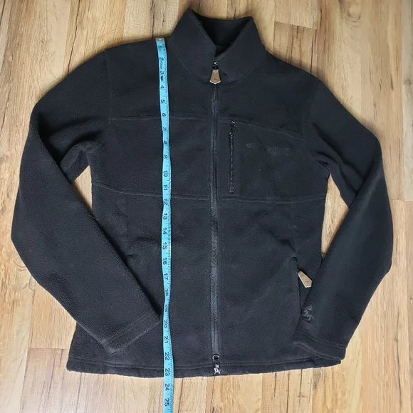 MOUNTAIN HORSE Fleece Quilted Black Zip Up Jacket "Crystal" Size Small - Picture 12 of 16